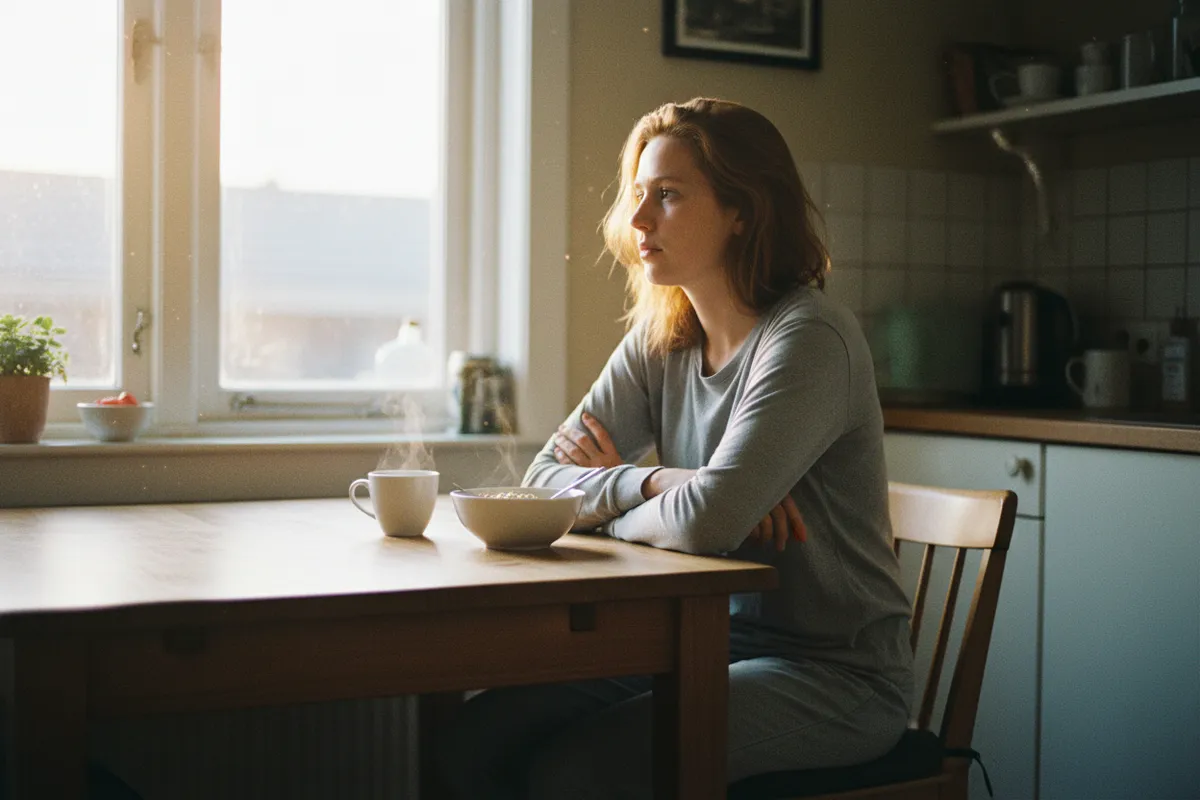 Na je relatiebreuk, even alleen zittend aan de keukentafel