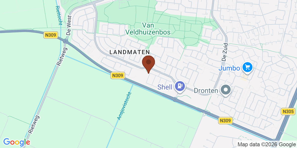 Locatie van Context Flevoland op de kaart