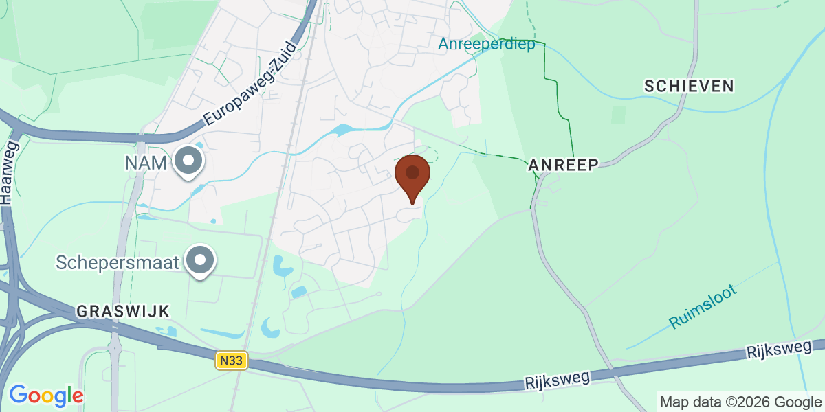 Locatie van Praktijk-Oosting op de kaart