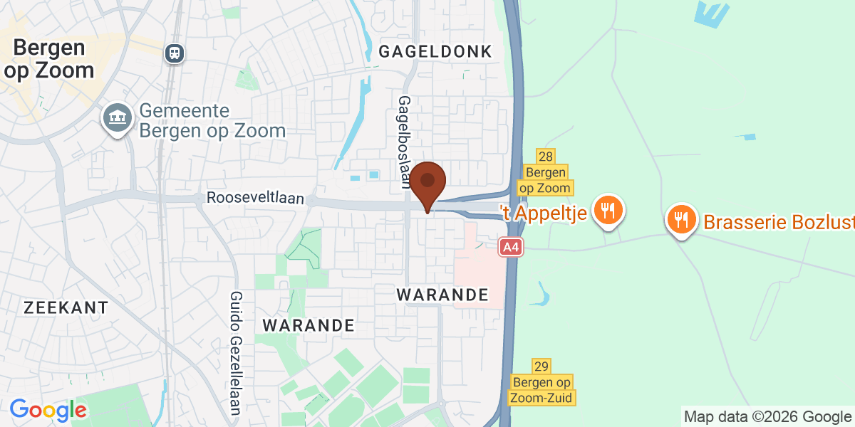 Locatie van Op één lijn op de kaart