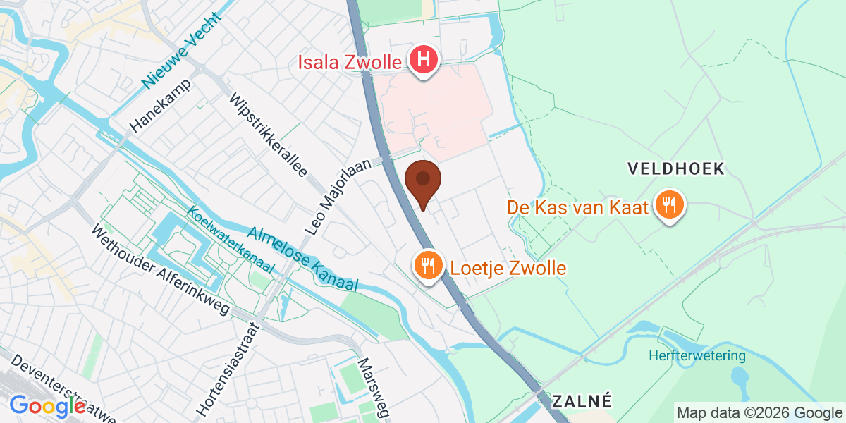 Locatie van Lenthe Praktijk Zwolle op de kaart