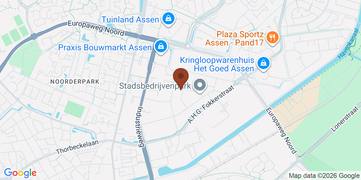 Locatie van Therapie Assen op de kaart