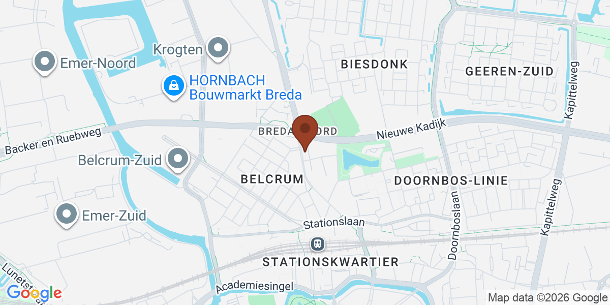 Locatie van Relatief op de kaart