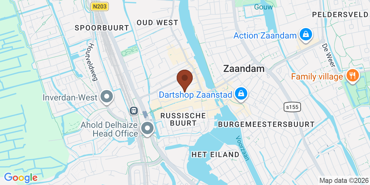 Locatie van Elisha de Ridder op de kaart