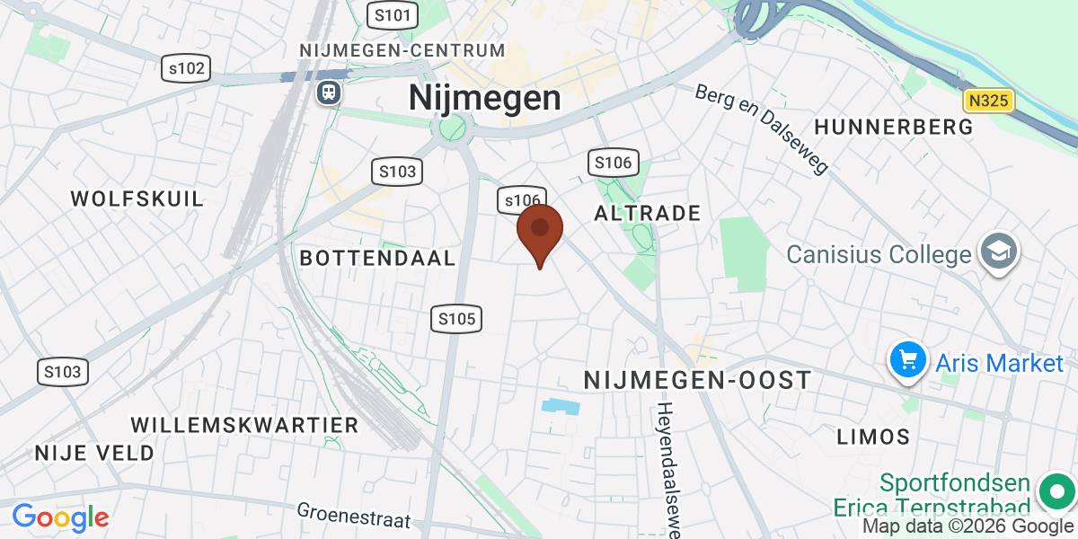 Locatie van Mira Brouwer op de kaart