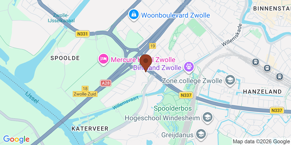 Locatie van Relatietherapie Zwolle op de kaart