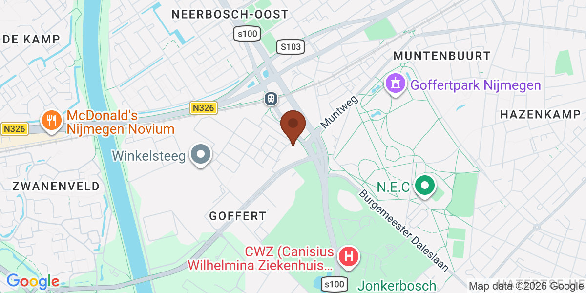 Locatie van Nijmegen Relatietherapie op de kaart