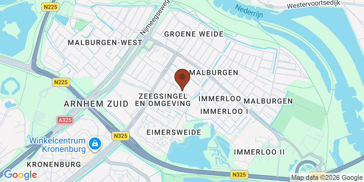 Locatie van Praktijk InArnhem op de kaart